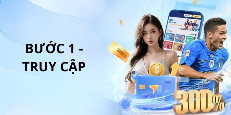Thành viên truy cập link chính thức của nhà cái là bước đầu tiên